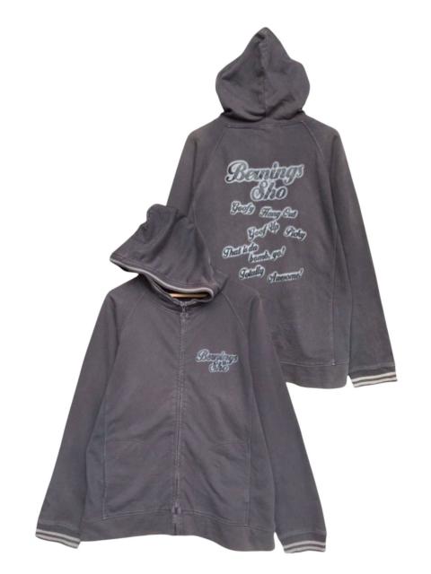 Bernings Sho Poem Zip Up Gothic Punk Bondage Hoodie