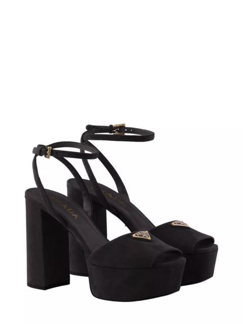 Prada Women's Suede Platform Sandals