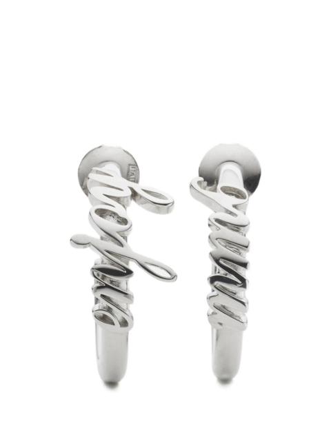 MM6 Maison Margiela Mm6 Maison Margiela Lettering Hoop Earrings