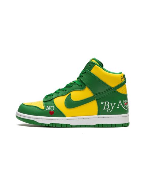 Nike SB Dunk High "Supreme - By Any Means - Green/Yellow"