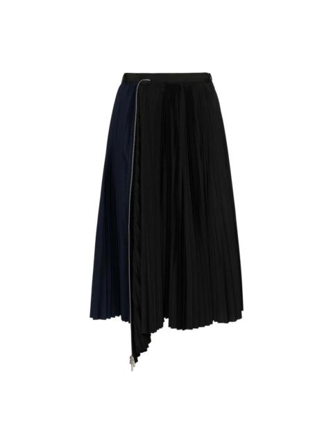 sacai Cotton Poplin Zipper Skirt