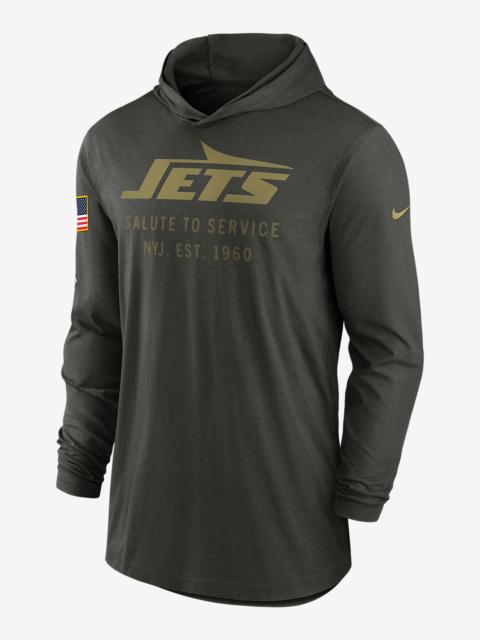 Nike New York Jets Salute to Service Sideline Men’s Nike Dri-FIT NFL Long-Sleeve Hooded Top