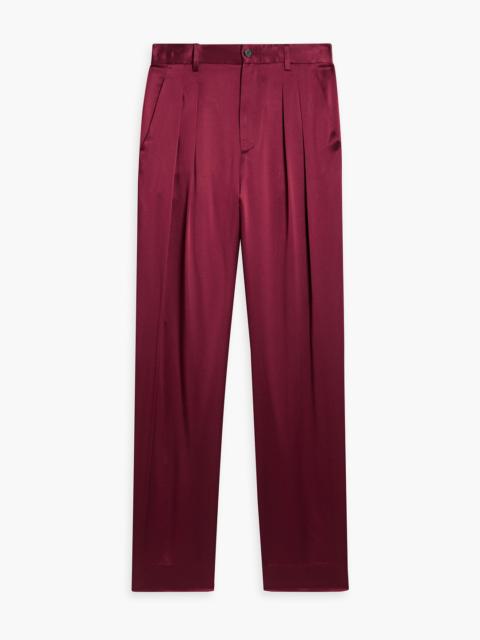 NILI LOTAN Etienne silk-charmeuse straight-leg pants