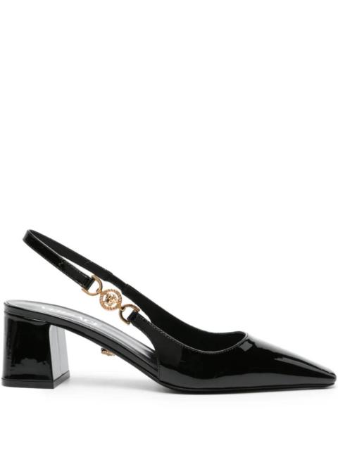 Versace 1013740 Woman Black With Heel Shoes