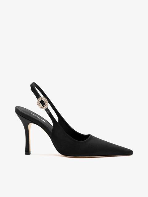 Larroudé Carine Pump Black Satin