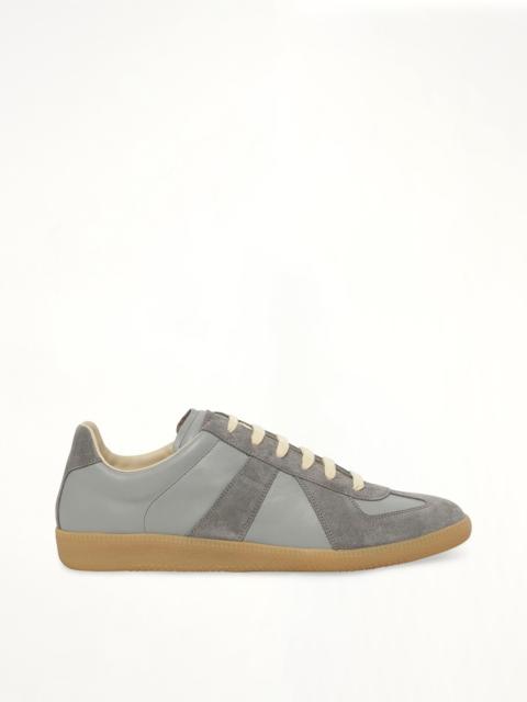 Maison Margiela Replica Leather Sneaker in Ghost Grey