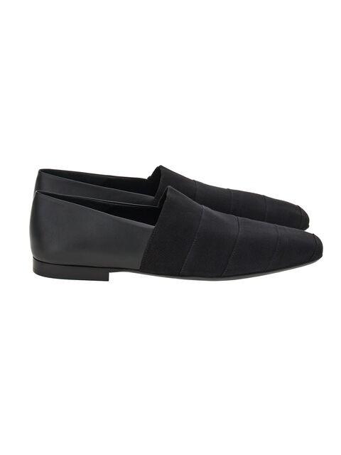 FERRAGAMO Ferragamo Grosgrain Banded Loafers in Black