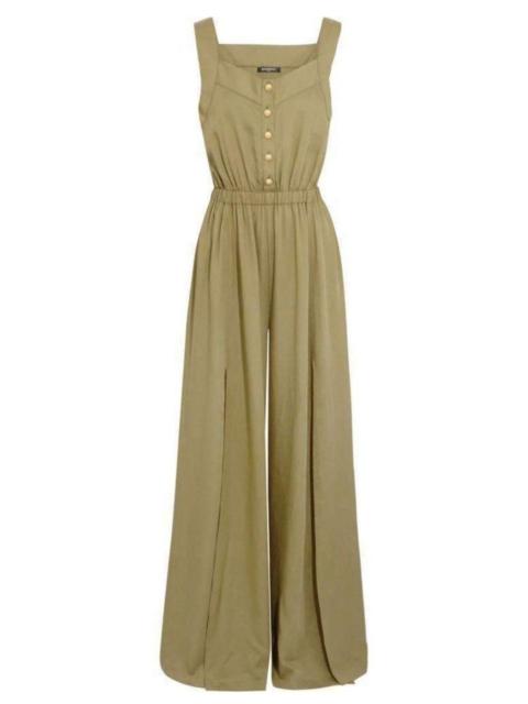 Balmain Light khaki Military Jumpsuit