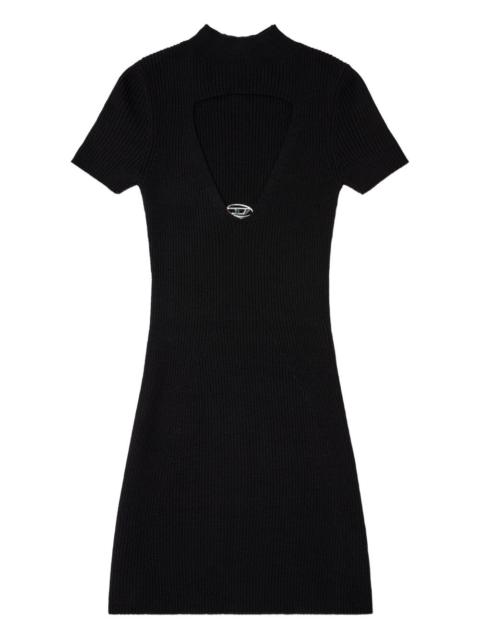 Diesel M-OLYMPE cut-out plaque dress
