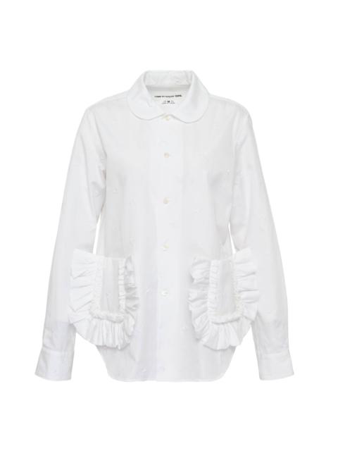 Comme des Garçons GIRL Embroidery Leaf Pattern Blouse