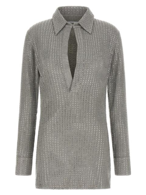 THE ATTICO Rhinestone dress