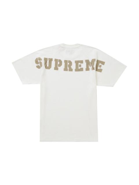 Supreme Supreme Stencil Thermal S/S Top White