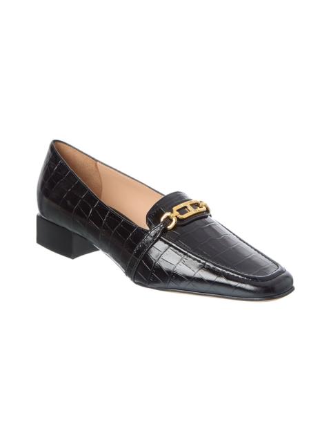 TOM FORD Tom Ford Croc-Embossed Leather Loafer