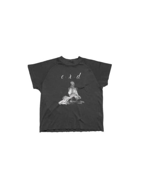 Enfants Riches Déprimés WOMAN IN SHEET RAGLAN T-SHIRT (FADED BLACK)