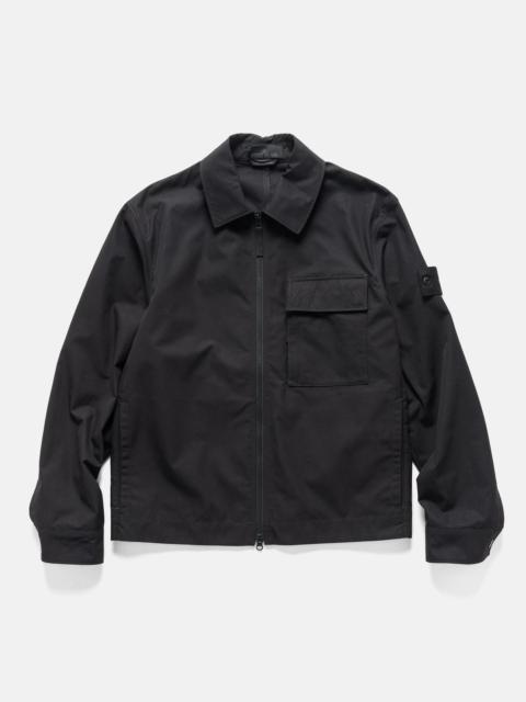 Stone Island Ghost Piece Weatherproof Cotton Canvas Overshirt Black