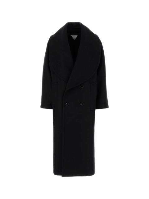 Bottega Veneta Bottega Veneta Women Black Stretch Wool Blend Coat
