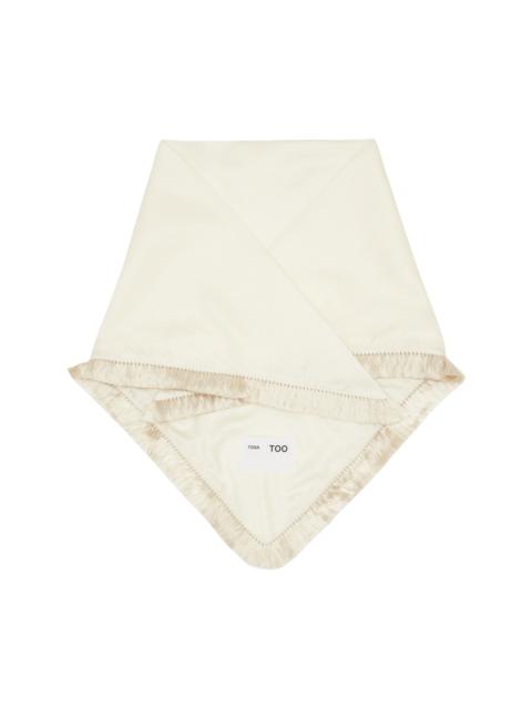 TOGA PULLA Off-White Fringe Scarf