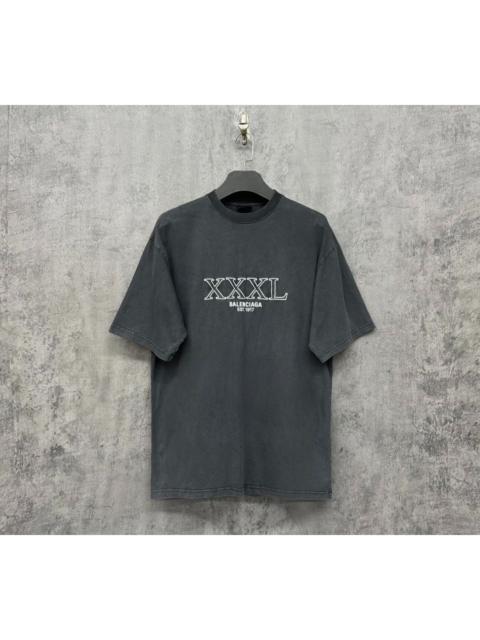 BALENCIAGA Balenciaga Washed, Distressed Logo Short-Sleeve T-Shirt