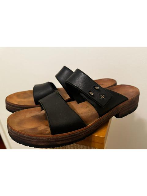 M.A+ Leather Slip-On Sandals