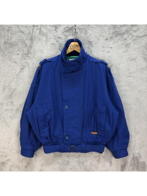 Other Designers Vintage - VINTAGE CERUTTI 1881 SPORT BLUE WOOL JACKET #5496-193