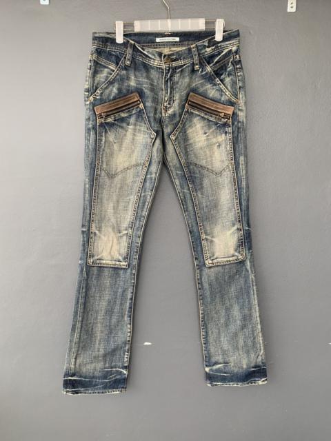 Other Designers Japanese Brand - MK MICHEL KLINE HOMME DOUBLE KNEE FLARES ZIPPER PUNK SYLE
