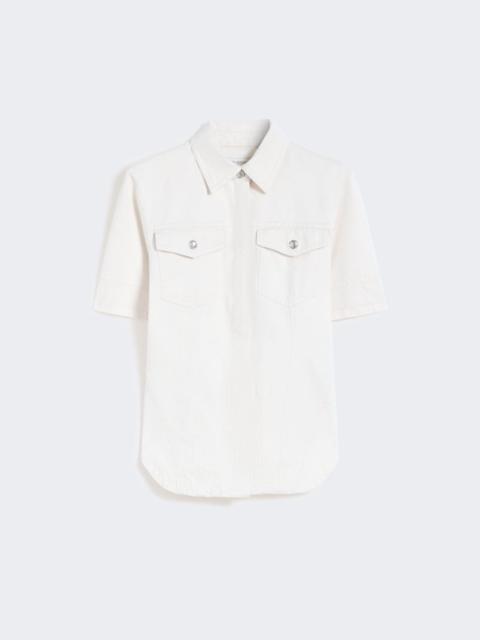 Sportmax Slim-fit bull denim shirt - beige