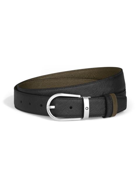 Montblanc HORSESHOE 30 MM REVERSIBLE BELT IN SARTORIAL LEATHER