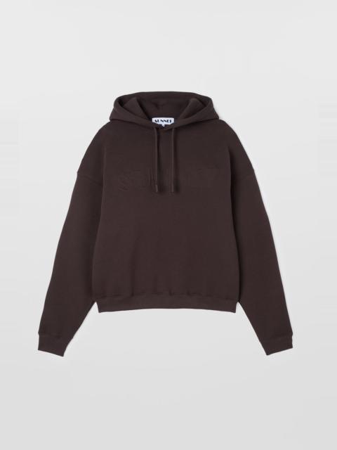 SUNNEI DOUBLE HOODIE / chocolate plum