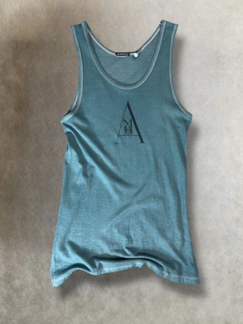 Vintage - Ss2006 ann demeulemeester black dyed ‘AMOUR’ tank top