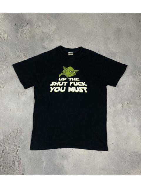 Other Designers Vintage - Yoda t shirt up the shut fuck .. you must