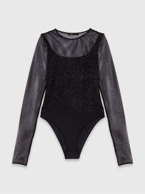 maje Jersey diamanté top