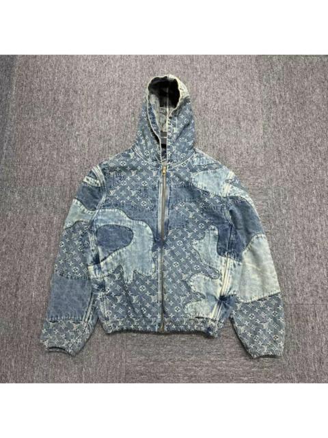 Louis Vuitton LV Monogram Distressed Denim Jacket 48