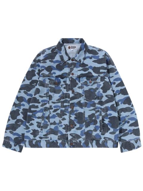 A BATHING APE® BAPE Color Camo Denim Jacket 'Indigo'