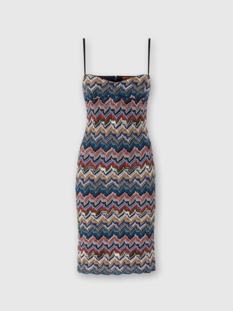 Missoni Lingerie Midi Dress with Floral Lace