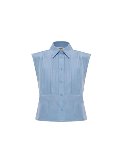 FENDI FENDI $1400 Light Blue Top New & Authentic (Women's size:IT