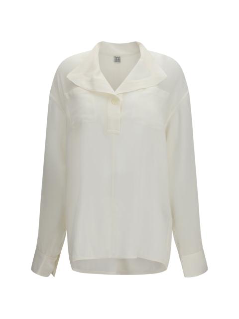 TOTEME Toteme Layered-collar Shirt Milk Women