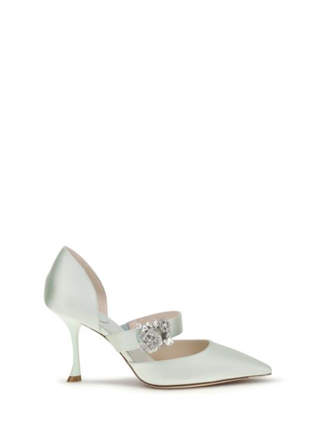 Roger Vivier Roger Vivier Efflorescence Dorsay Satin Pumps