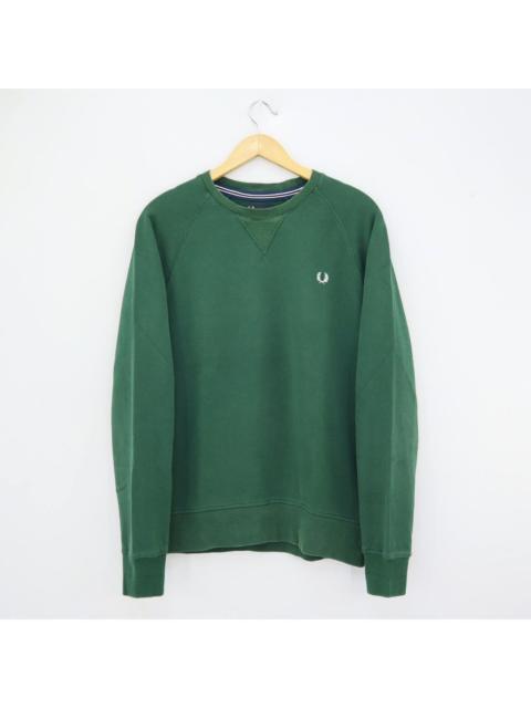 Fred Perry Vintage FRED PERRY Green Sweatshirt Crewneck Pullover Jumper