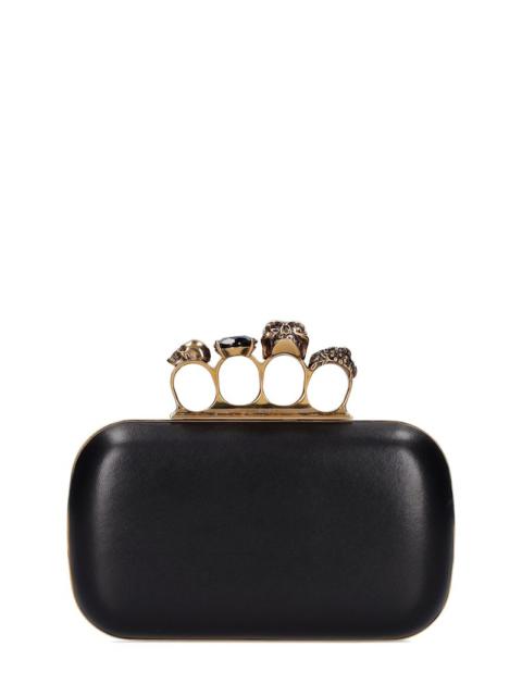 Alexander McQueen Skull Four Ring embellished clutch