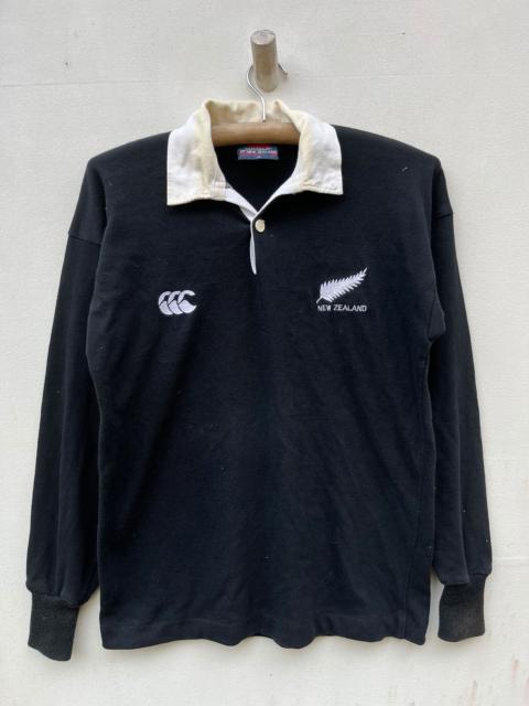 Other Designers Sports Specialties - Vintage Canterbury New Zealand Rugby Long Sleeve Polos