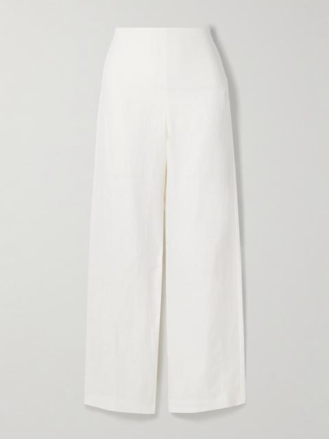 FAITHFULL Ilride Linen Straight-leg Pants
