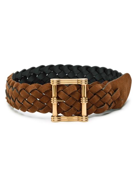Etro Etro Reversible Braided Suede Belt