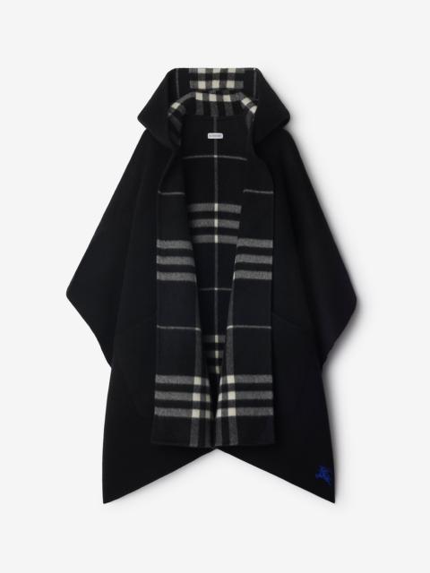 Burberry Reversible Check Cashmere Cape