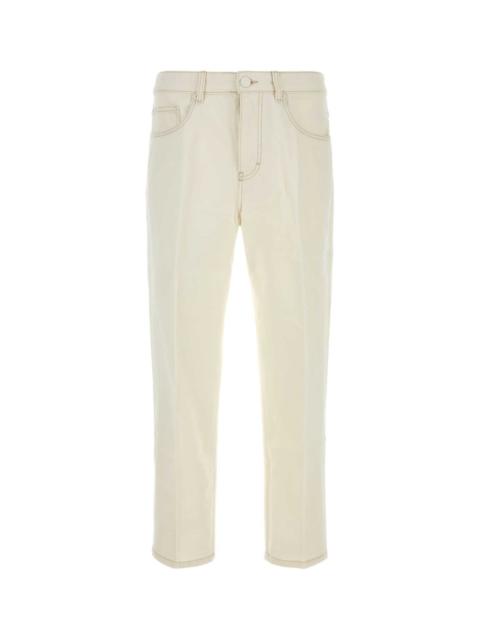 AMI Paris Ami Men White Denim Jeans