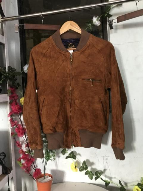 Other Designers Needles × Vintage - Vintage Needles 80s Leather Like Jacket