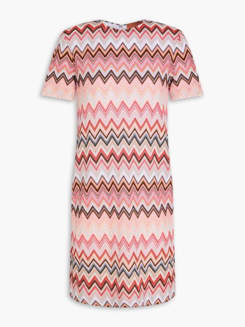 Missoni Crochet-knit cotton-blend mini dress