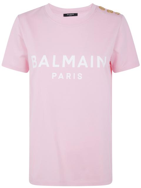 Balmain 3 Buttons Balmain Printed T-Shirt