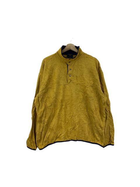 Other Designers Club Room - Vtg 90’ CLUB ROOM Minimalist Yellow Outdoor Fleece Sweater