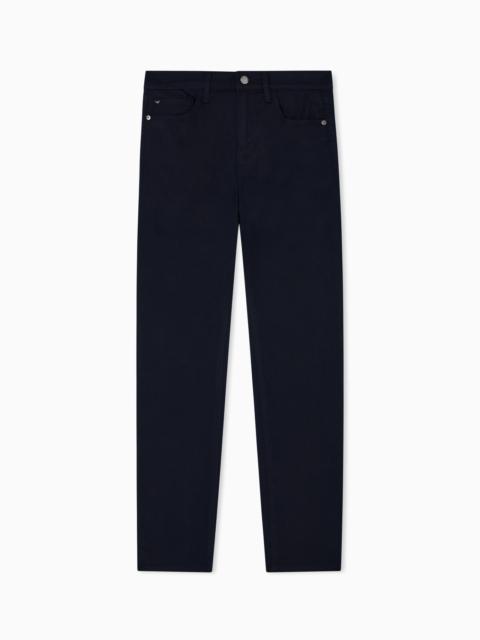 EMPORIO ARMANI J20 high-waisted super-skinny leg jeans in stretch denim
