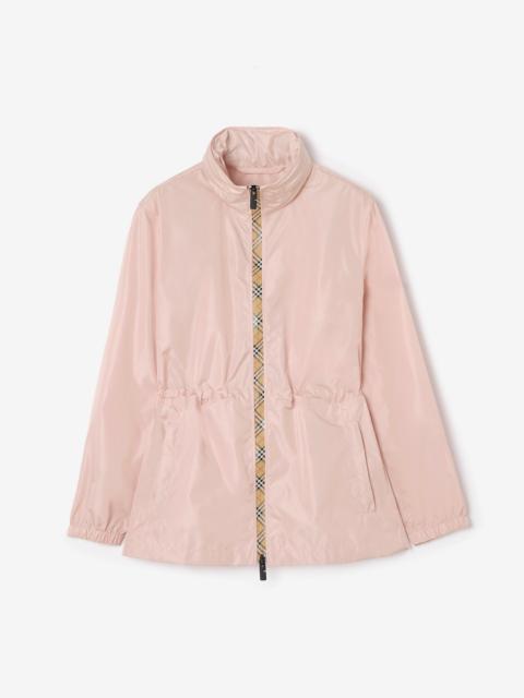 Burberry Short Checker-tape Nylon Parka